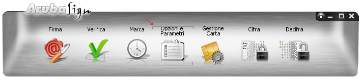Opzioni e Parametri Aruba Sign